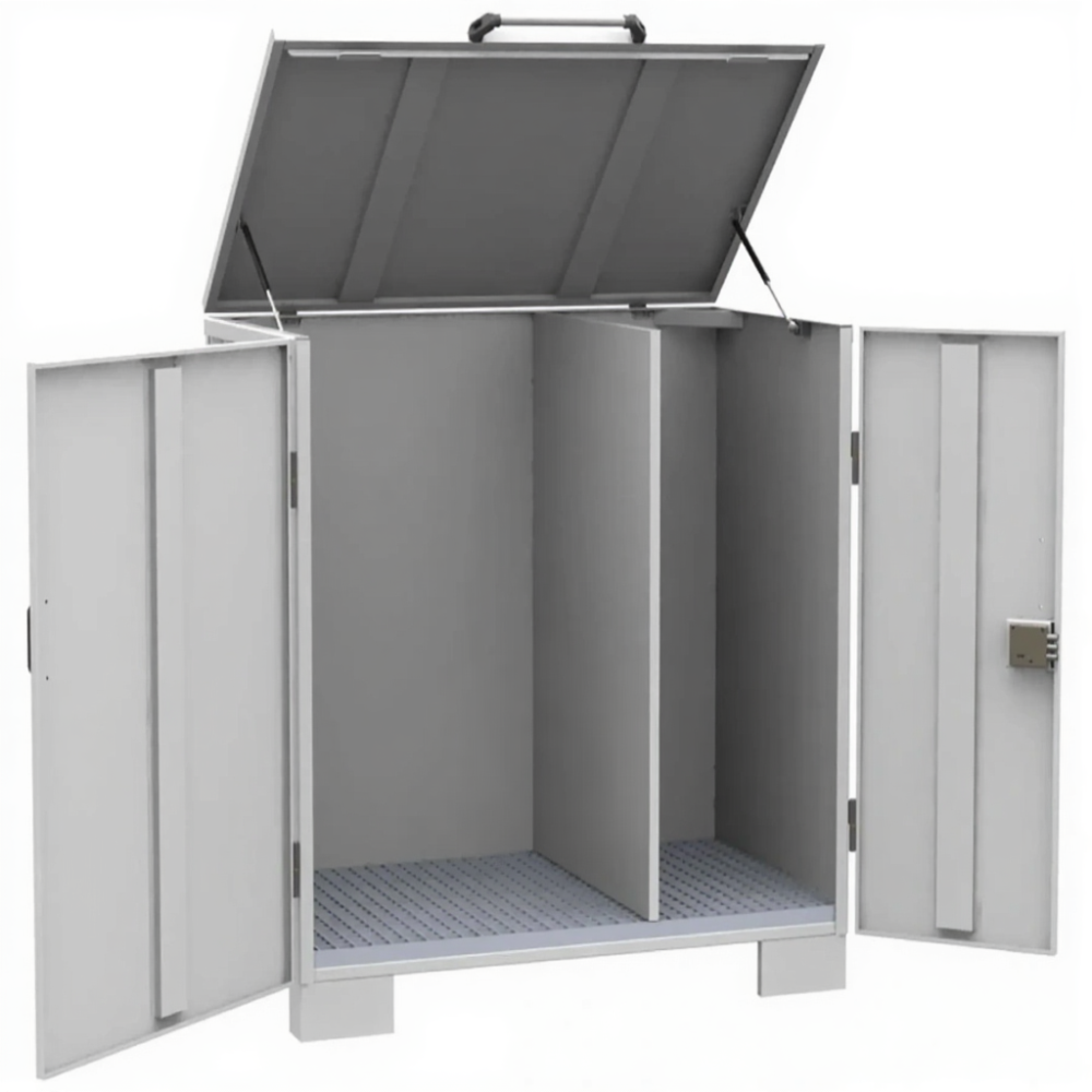 Шкаф комбинированный для бочки и канистр ШБП-02, без сточного поддона