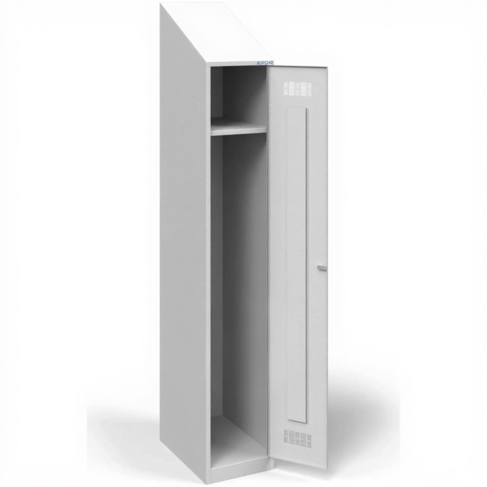 Шкаф для одежды металлический ШРВ-ОД-300 с наклонной крышей