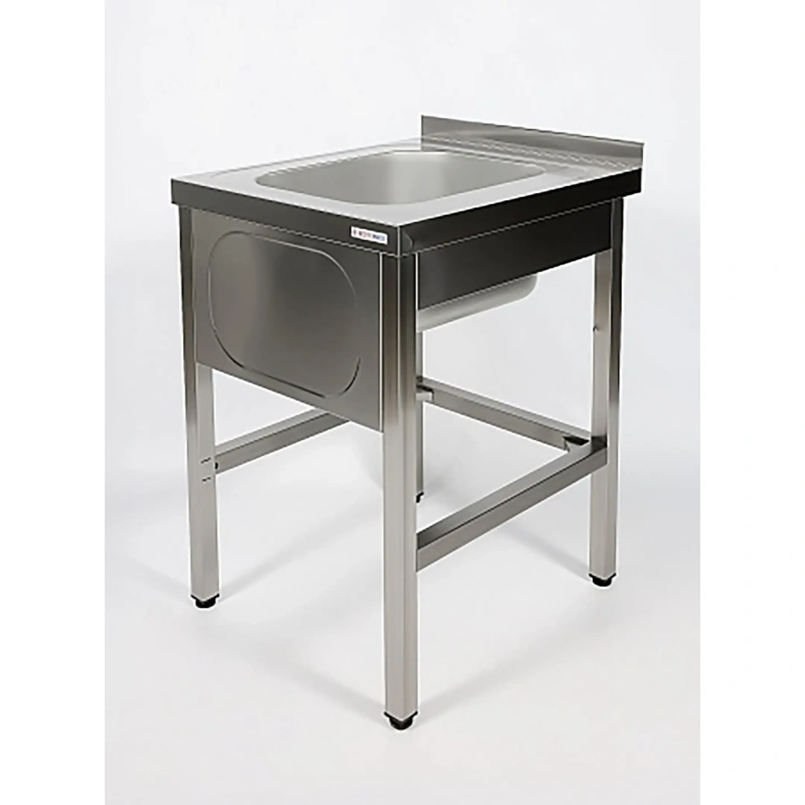 Ванна моечная односекционная цельнотянутая с бортом ВМЦ-1/6/7-Б