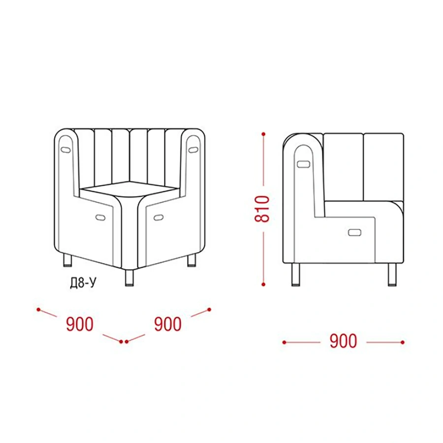Диван Бриошь (модель Д8-У)