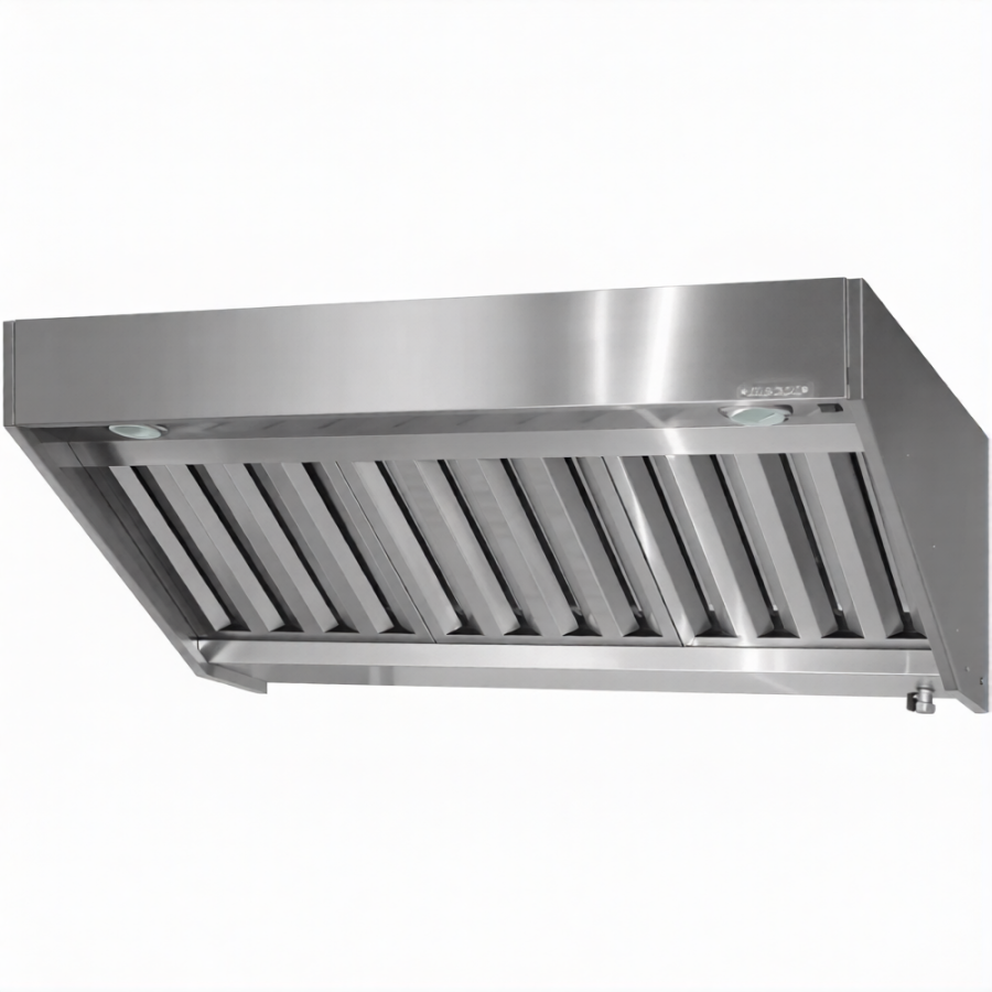 Зонт вытяжной полуоткрытый ЗВПн 400х600х1000 «Norma Inox» пристенный (к-т светильников)