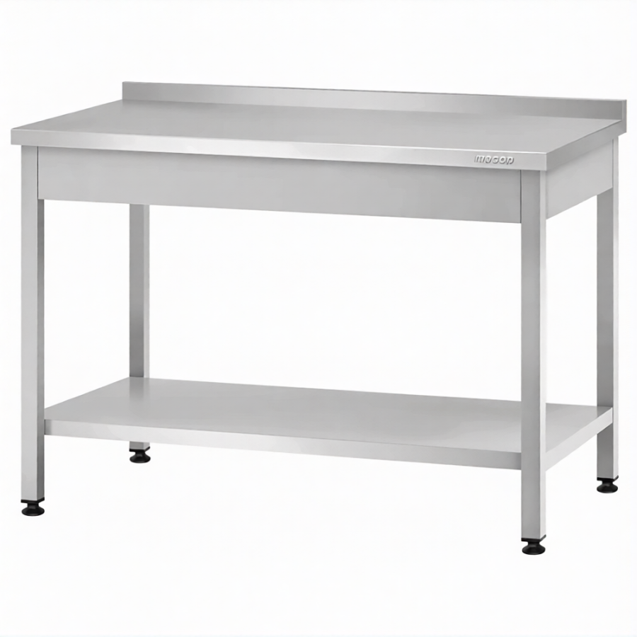 Стол производственный СПРп - 860х1200х700 «Profi Ral», борт (полка сплошная)