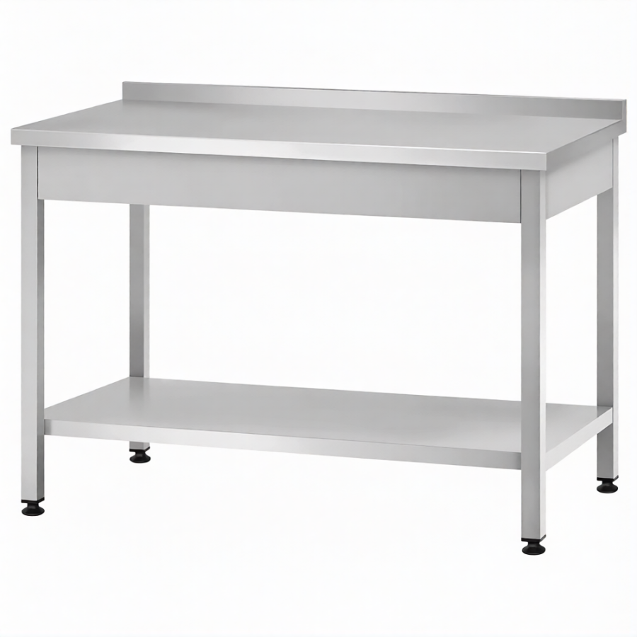 Стол производственный СПРп - 860х1200х700 «Profi Ral», борт (полка сплошная)