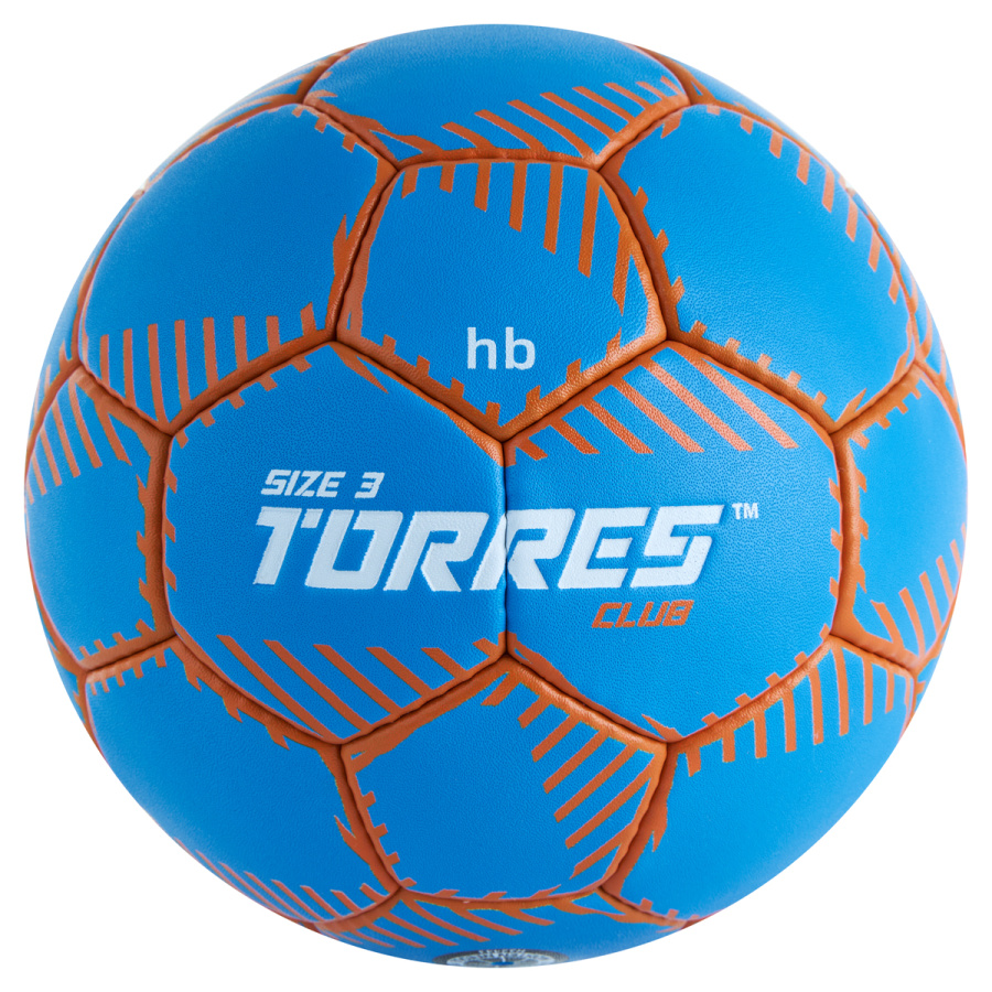 Мяч гандбольный TORRES Club, Размер 3, Цвет Синий