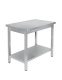 СТОЛ универсальный Luxstahl СПУ-12/7 со сплошной полкой нерж.