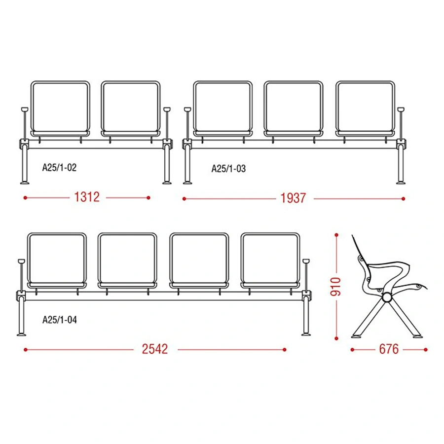 Многоместная секция Lucky+ 2П (модель А25/1)