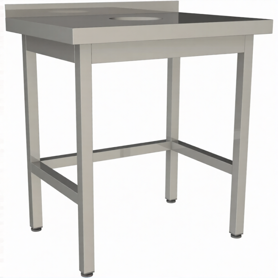 Стол для сбора пищевых отходов с бортом СПО-6/6-БО