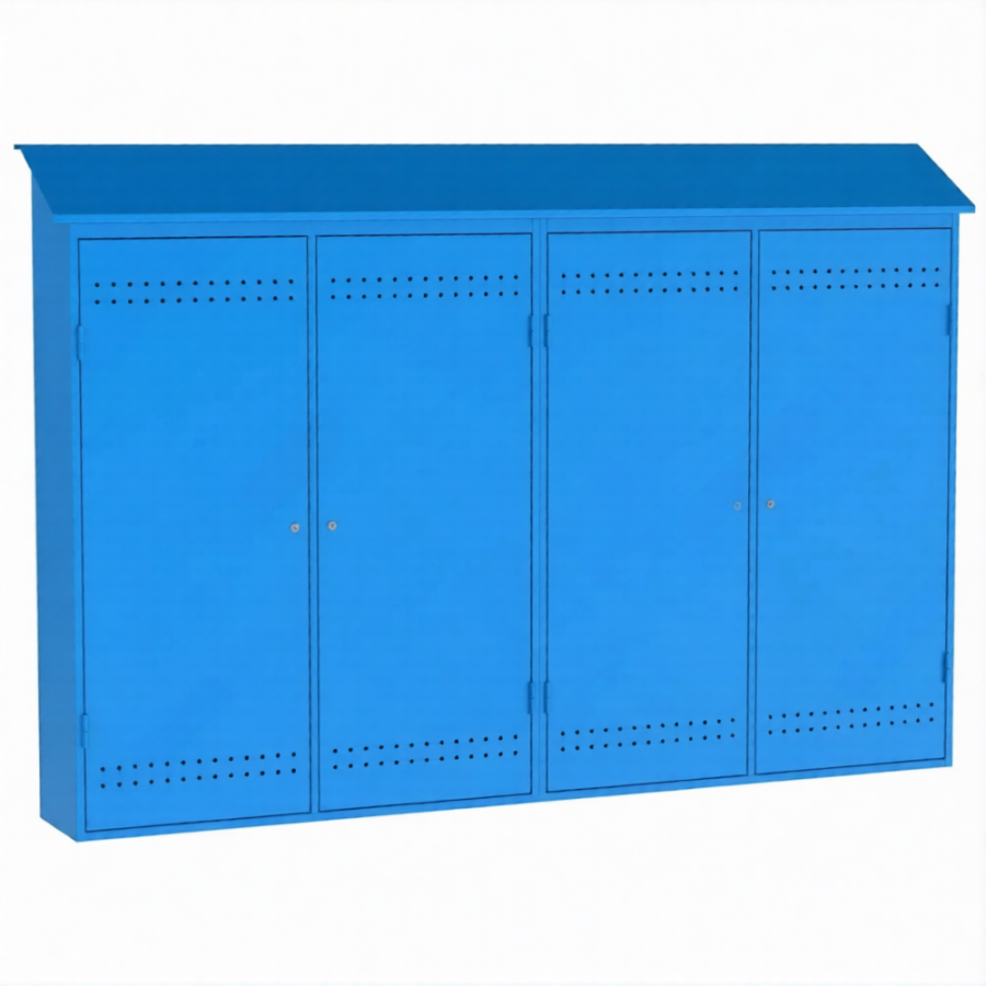 Металлический шкаф для рампы О2 (2050х3000х400)